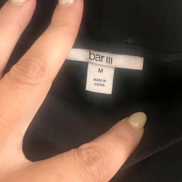 Bar III Black Leggings with Silver Accents - Picture 3 of 3